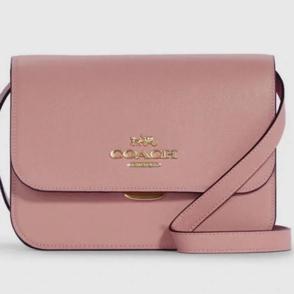 Coach Brynn Flap Crossbody Bag - Pink - Picture 1 of 16